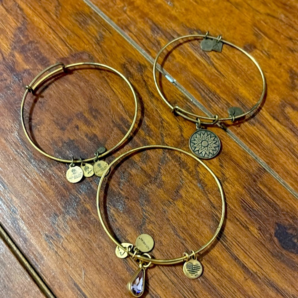 Lot of 3 Alex and Ani Bracelets